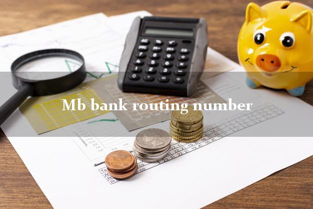 Mb bank routing number